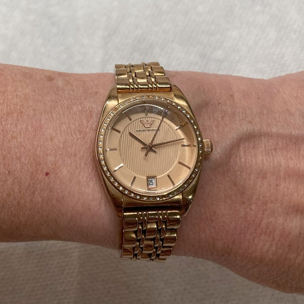 Emporio Armani Women's Rose Gold-Tone Watch